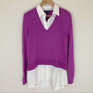 Ralph Lauren Large Purple Sweater shirt underlay